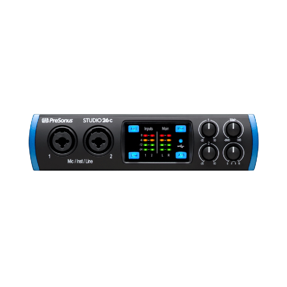 PreSonus PreSonus / Studio 26c 2in/4out USB-C 錄音介面 第 3 張圖片｜三峽錄音 / 音響