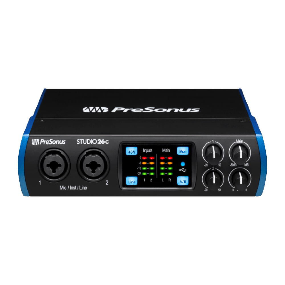 PreSonus PreSonus / Studio 26c 2in/4out USB-C 錄音介面 — 三峽錄音 / 音響｜YA! 玩音樂