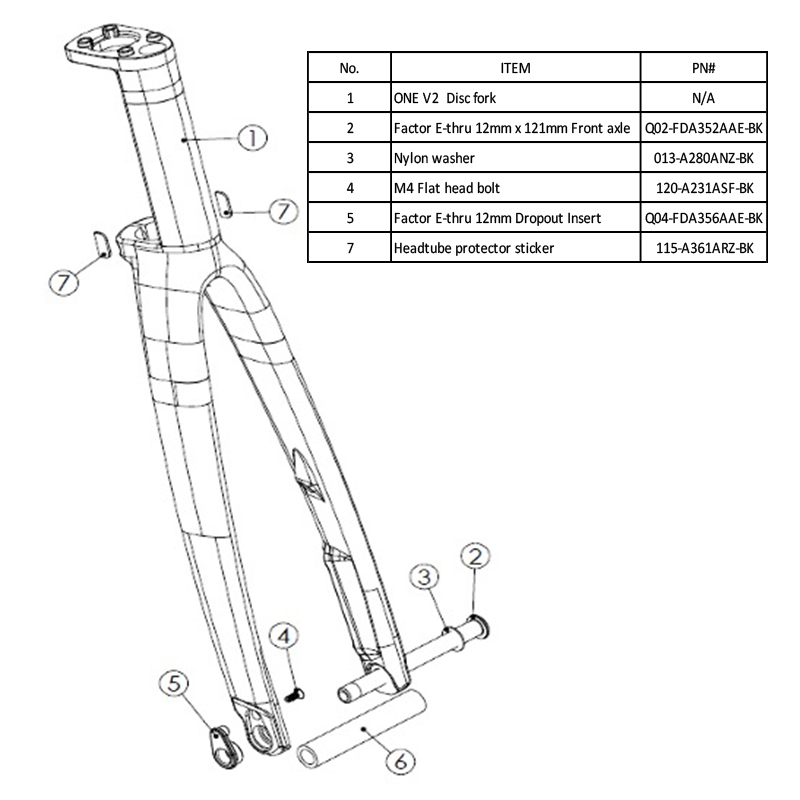 Factor Parts 12mm Axle Female Bolt for O2D #Q04-FDA356AAE-BK
