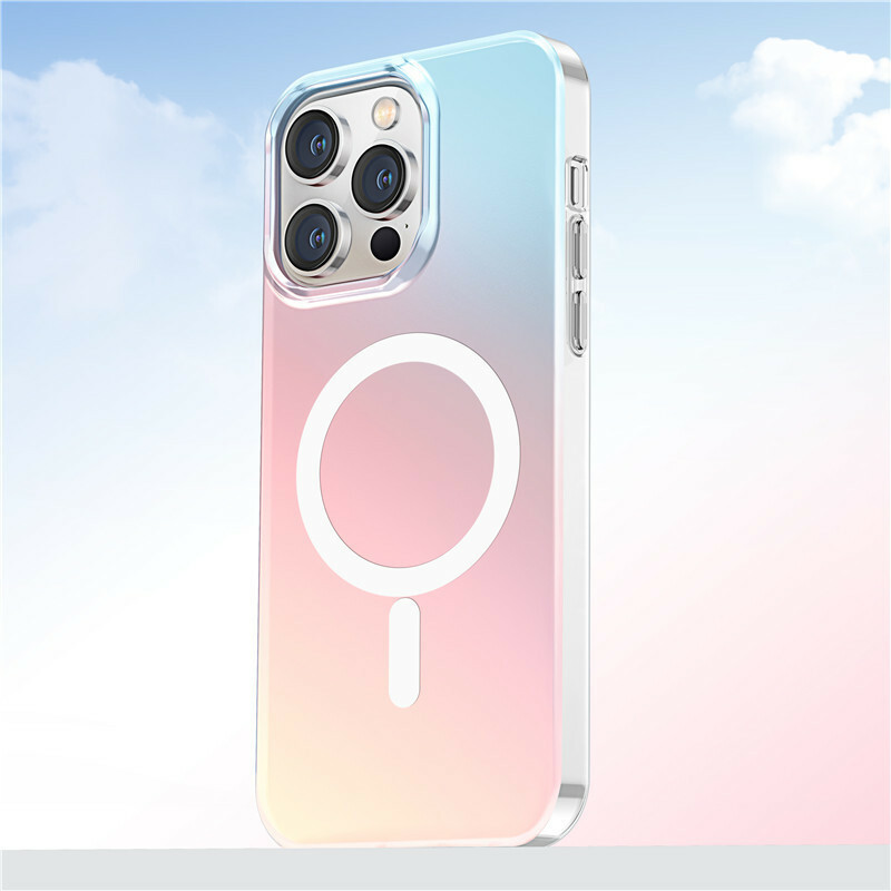 【磁吸防摔變色殼】超美雷射殼體，顏色可以隨角度、光線變換不同顏色 適用於 iPhone 16系列15系列14系列13系列12系列11系列