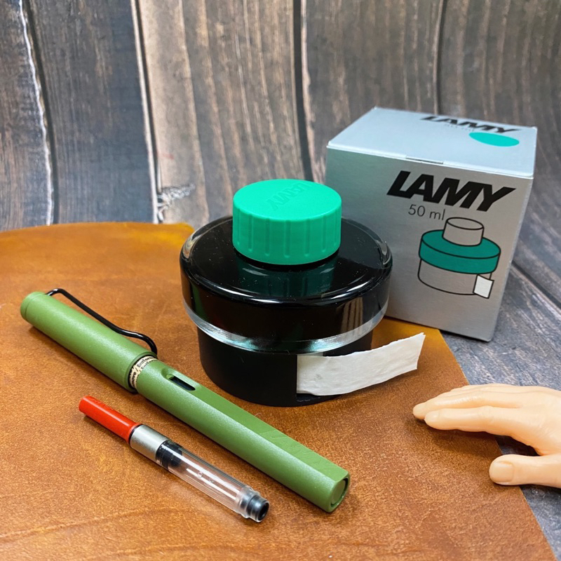 LAMY safari 狩獵鋼筆 限定色_叢林綠F尖 搭墨組合
