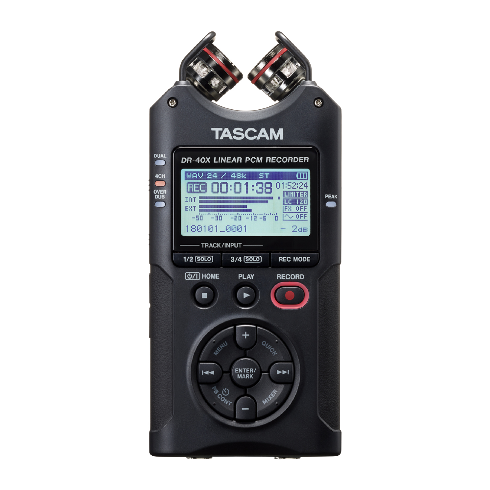 Tascam Tascam / DR-40X 攜帶型數位錄音機 — 三峽錄音 / 音響