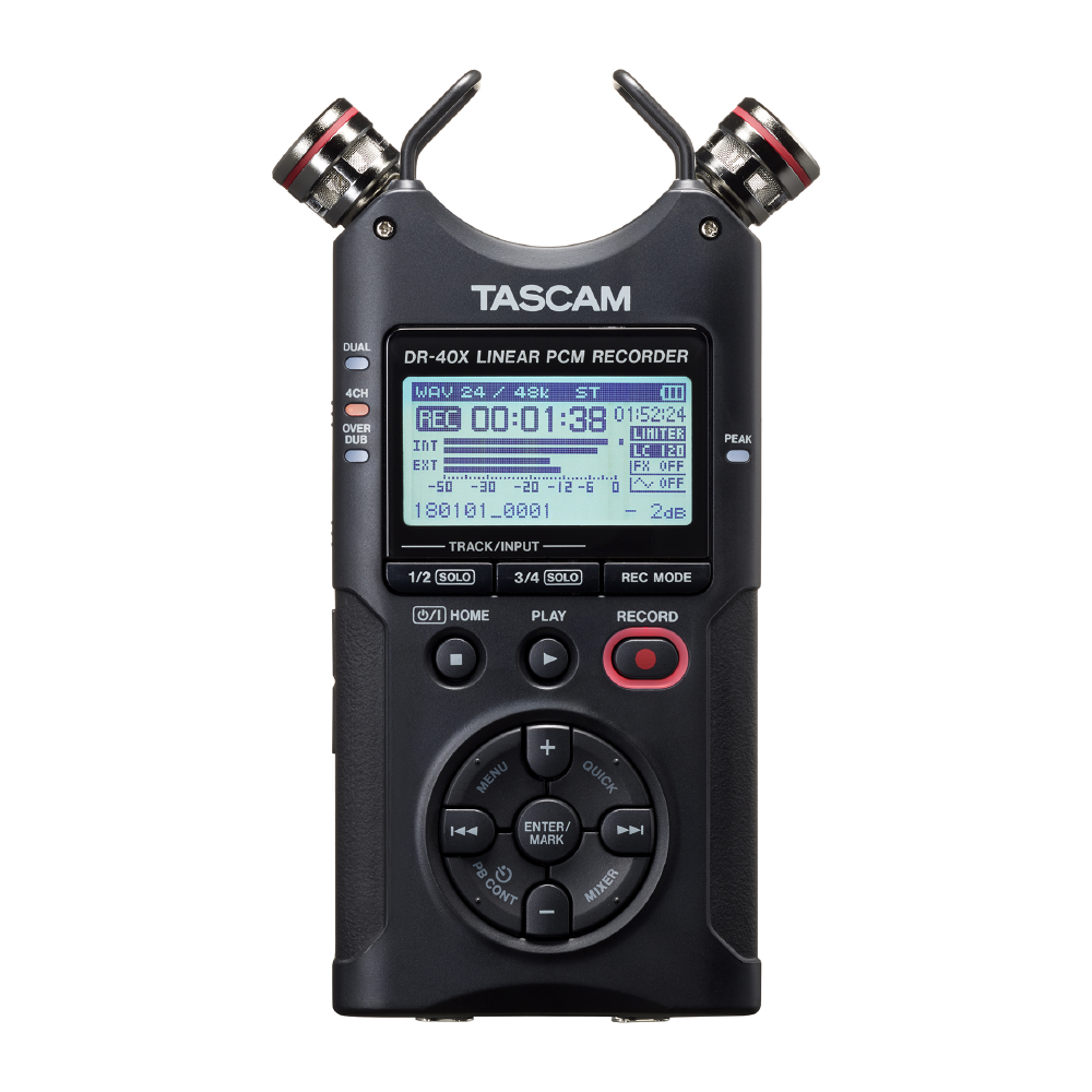 Tascam Tascam / DR-40X 攜帶型數位錄音機 第 2 張圖片｜三峽錄音 / 音響