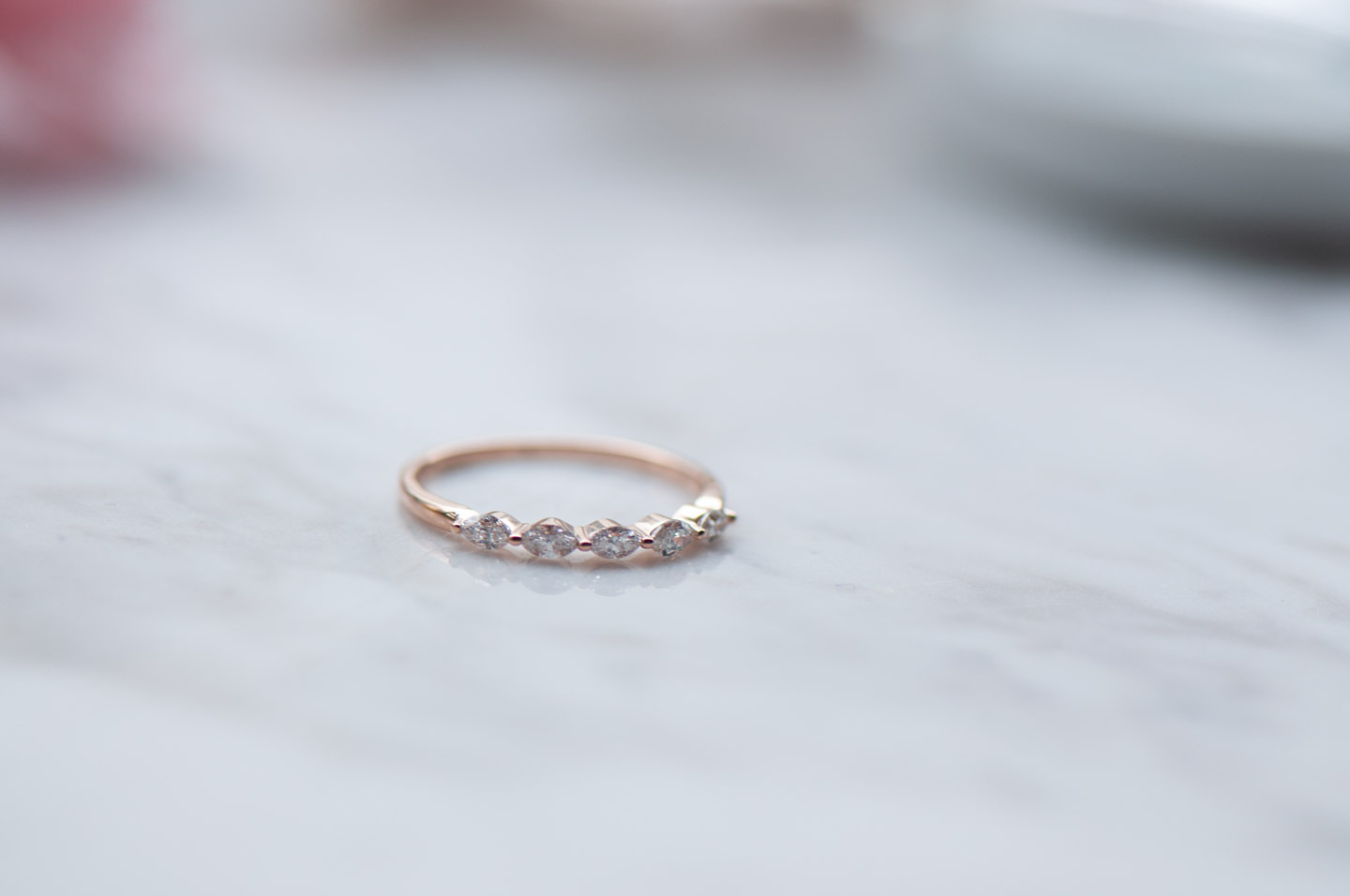 18K Marquise Diamond Ring