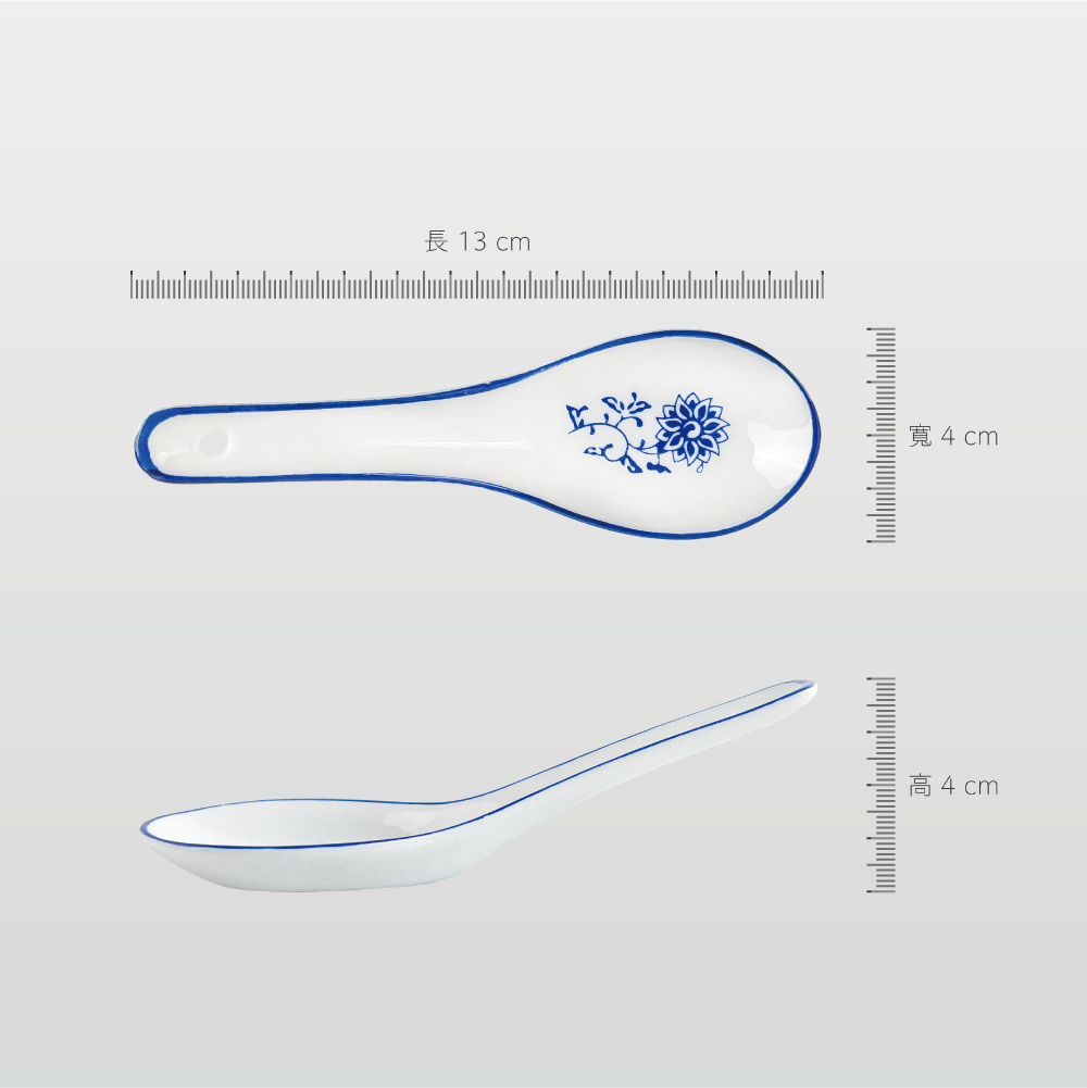 青花瓷 湯匙 13cm AS03-26-70【陶杯杯瓷器】