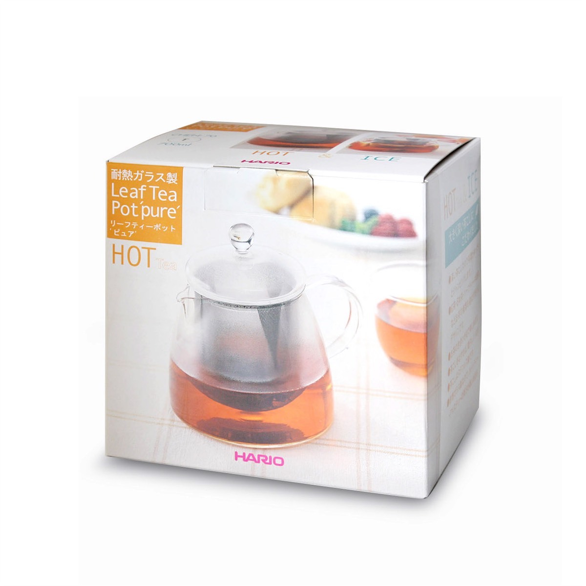 日本HARIO 700ml 玻璃茶壺連隔 -CHEN-70T