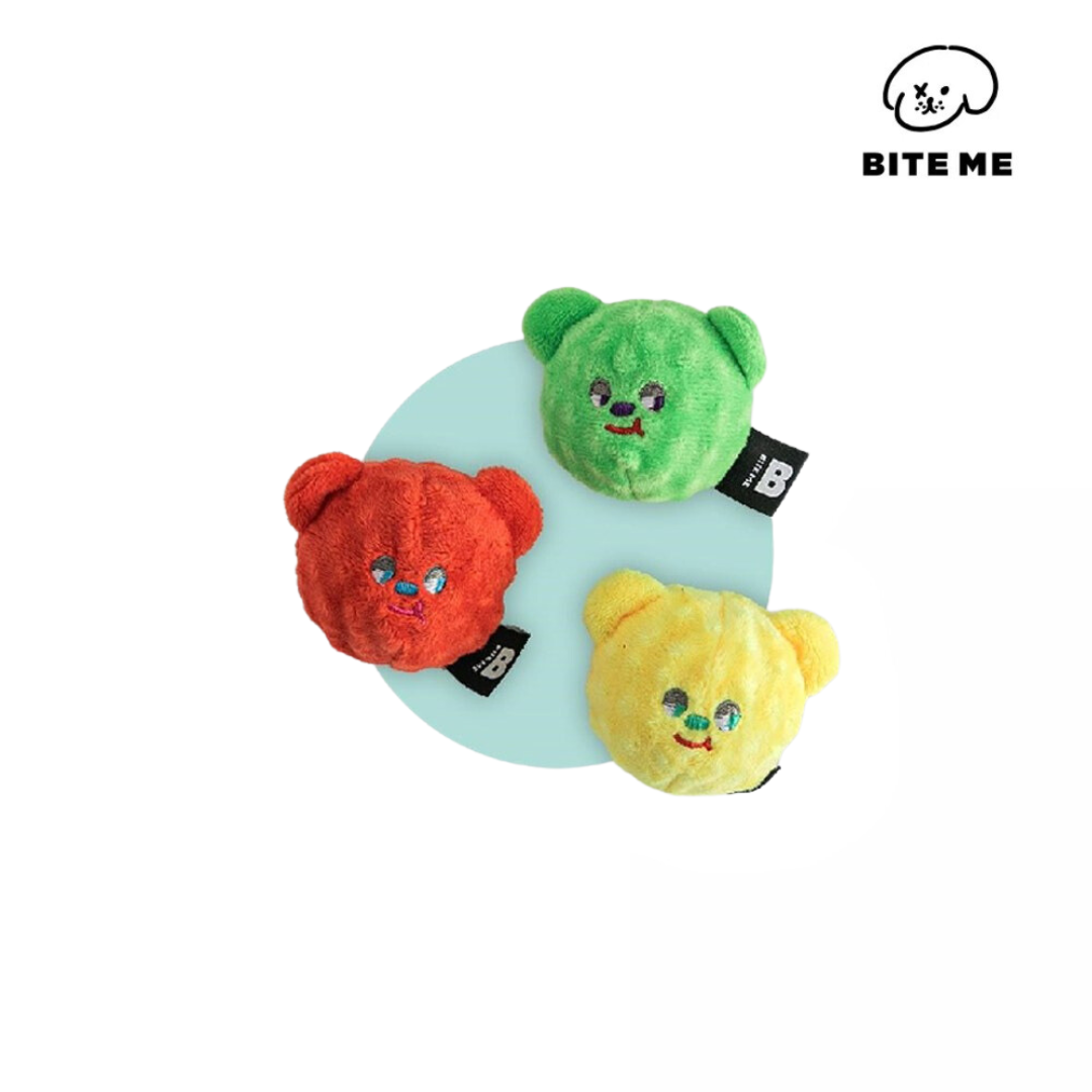 BITE ME彈彈熊 發聲玩具 (三入組)