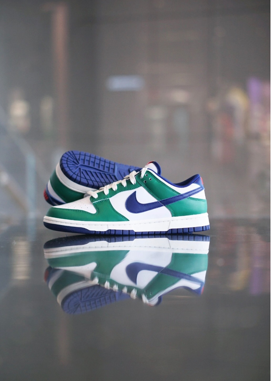 Nike dunk low 森林綠 午夜藍 限時下殺 ( FQ6849-141 )
