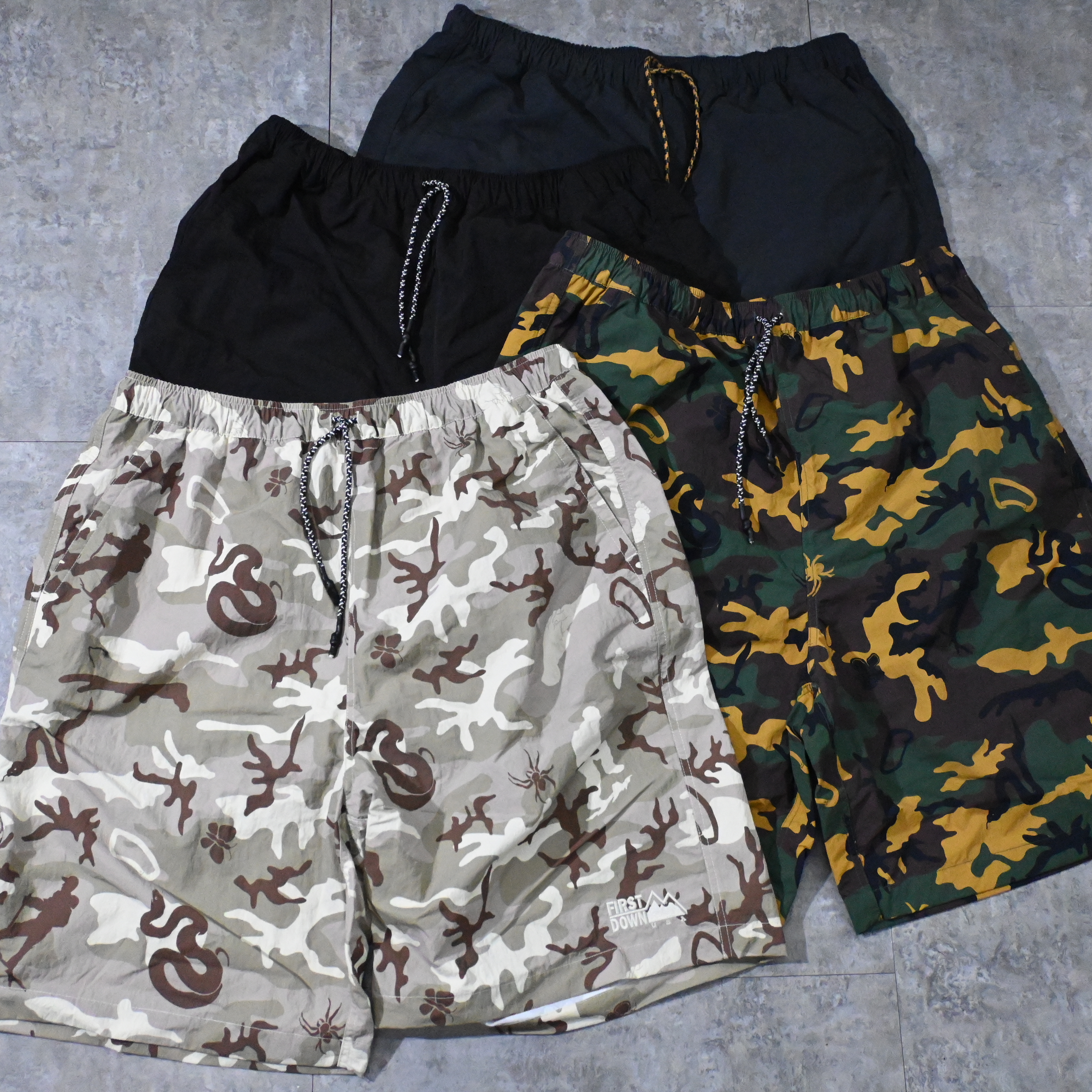 First Down USA COZY Shorts Taslan Nylon