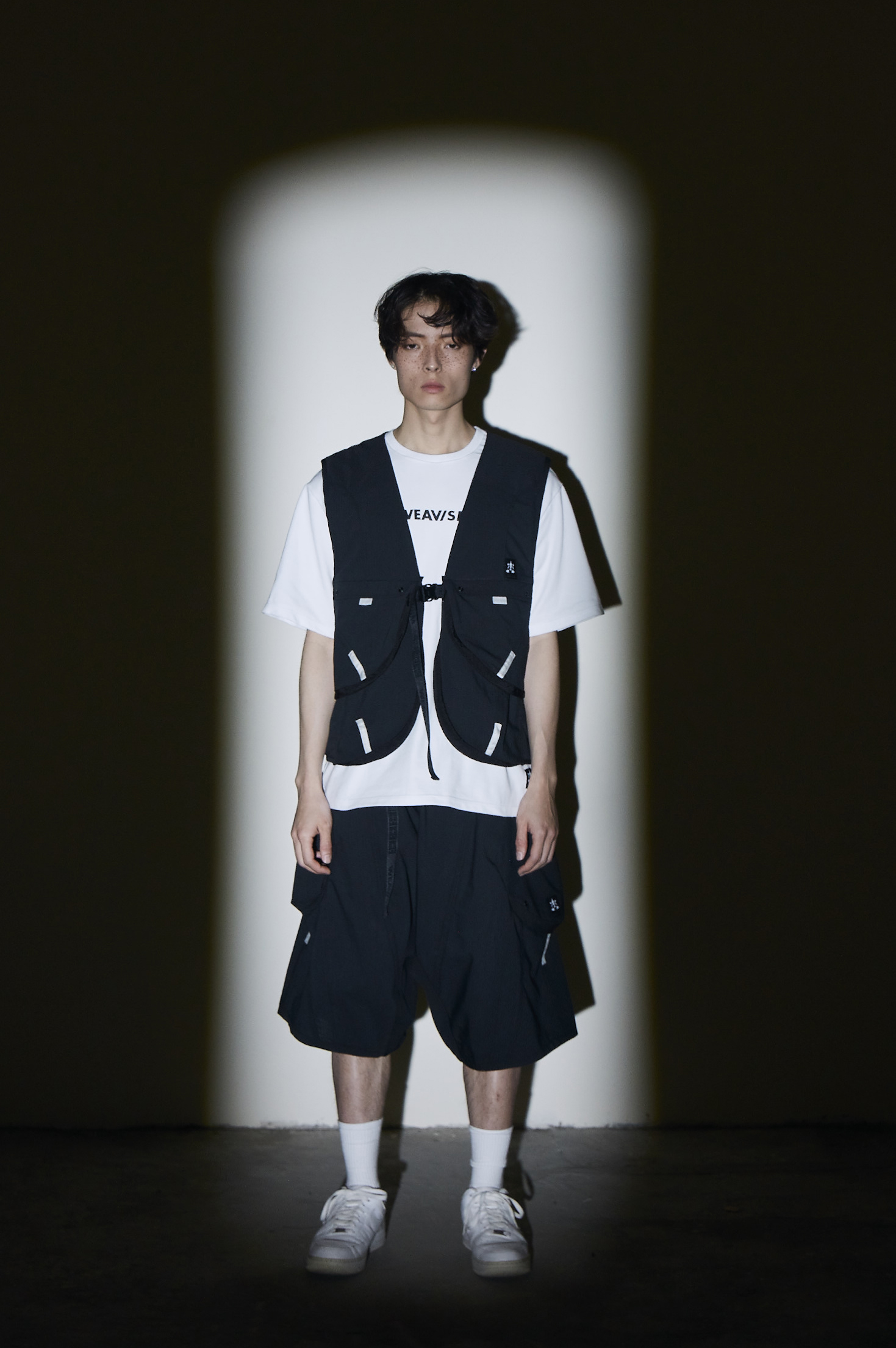 蟲殼工裝背心- 黑