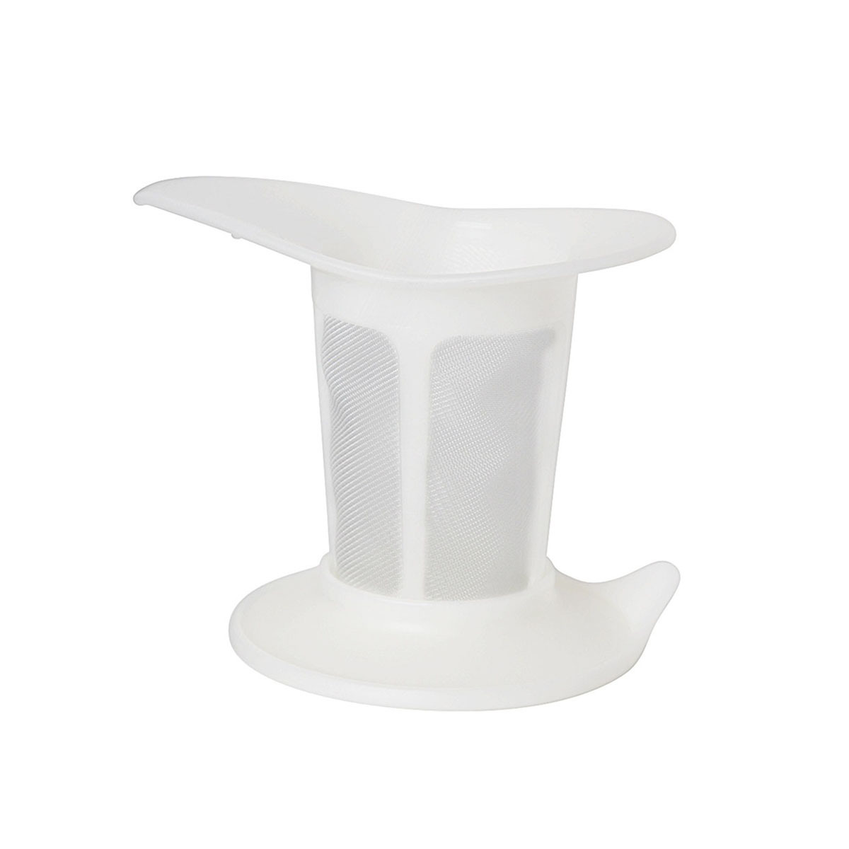 日本HARIO 200ml 玻璃耳杯連茶隔-白 -OTM-1NW