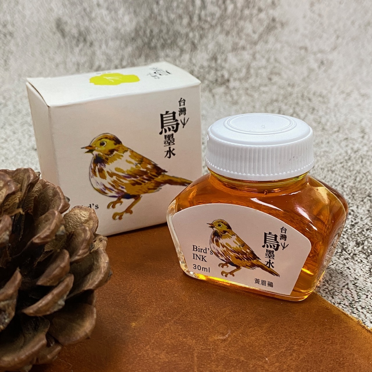 鋼筆工作室+NIN合作 鋼筆墨水 台灣鳥墨水一代_黃眉鵐