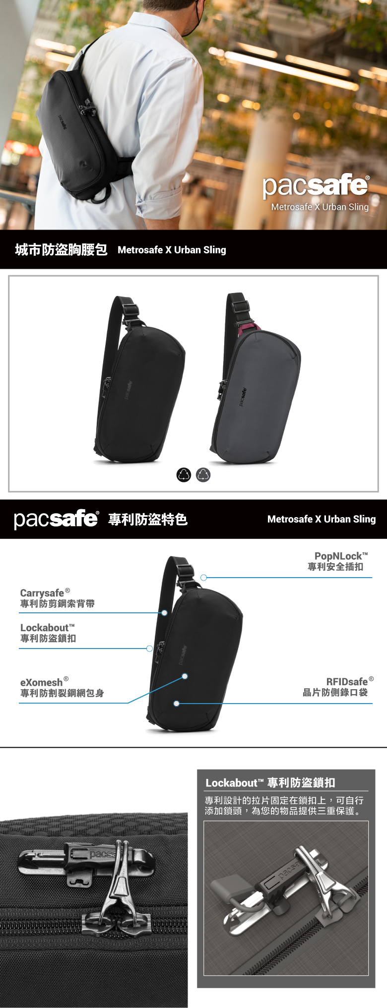 Pacsafe Metrosafe X Urban Sling