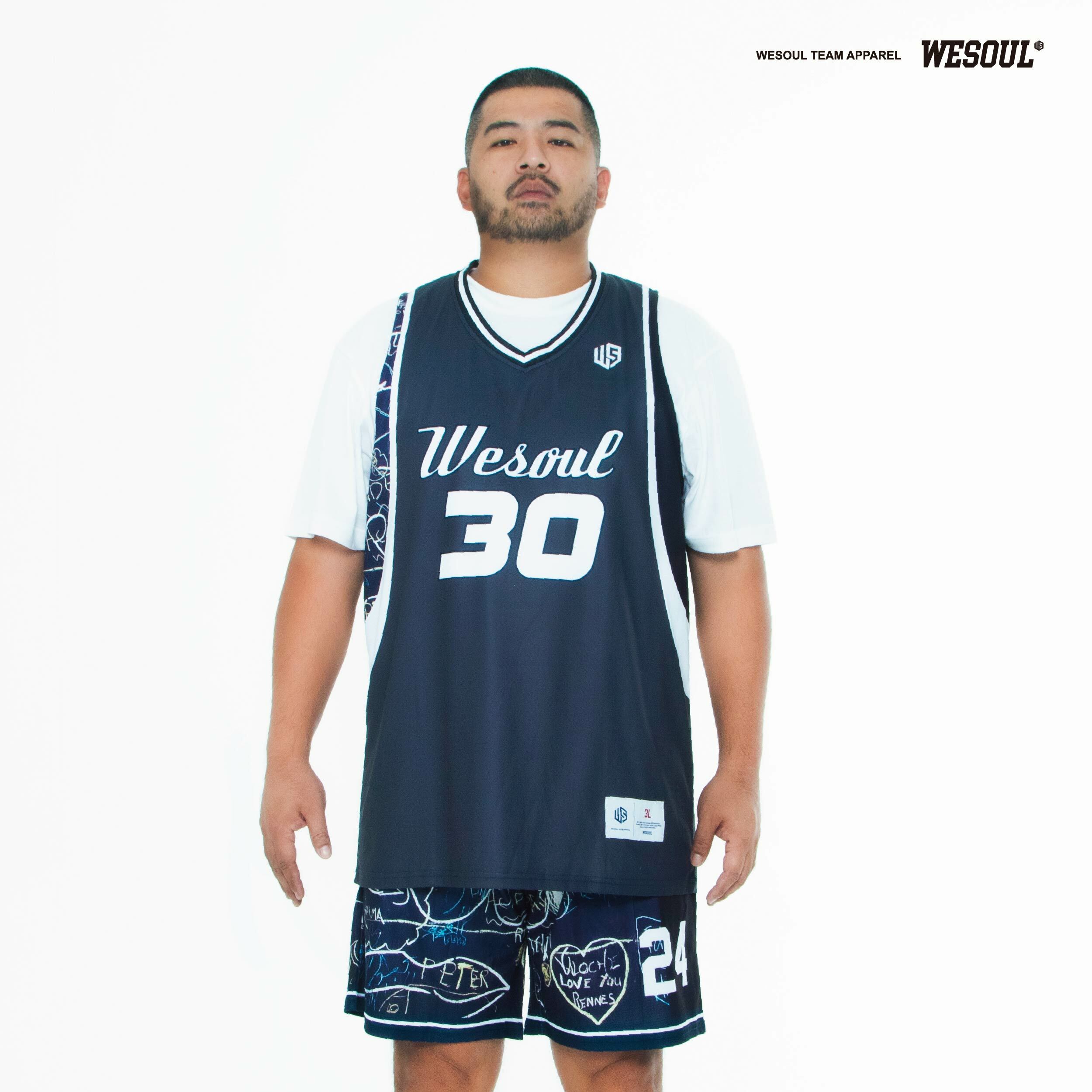 【WESOUL】WS23J012 全客製籃球服 / 客製隊名，隊徽，號碼不加價 / 球衣