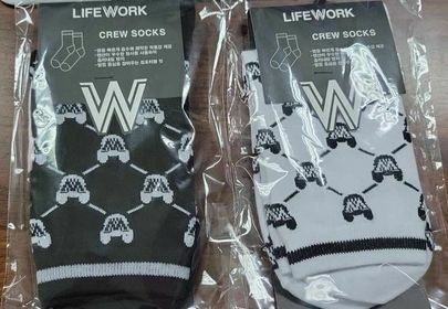 🇰🇷 Lifework MONOGRAM  SOCKS (LE832)