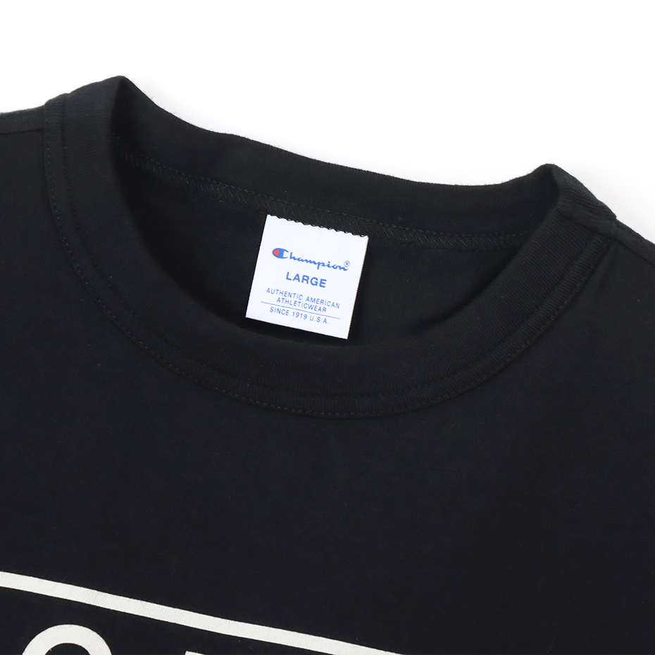 男款-BASIC百搭休閒印花字體短袖TEE-黑色（C3-X342-090）