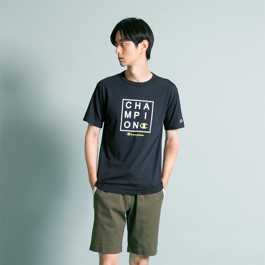 男款-BASIC百搭休閒印花字體短袖TEE-深藍色（C3-X342-370）