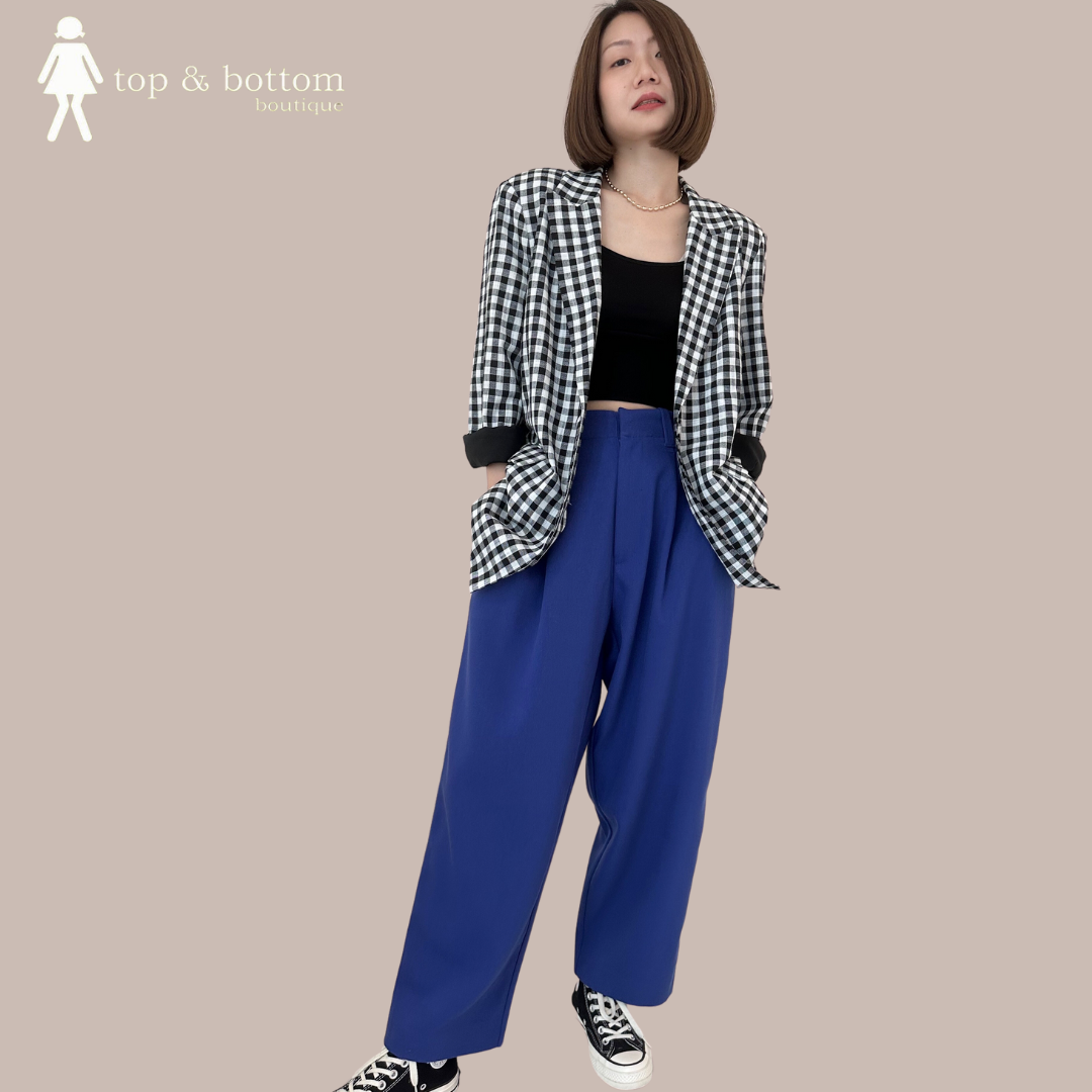 SOLID HIGH WAIST LONG PANT