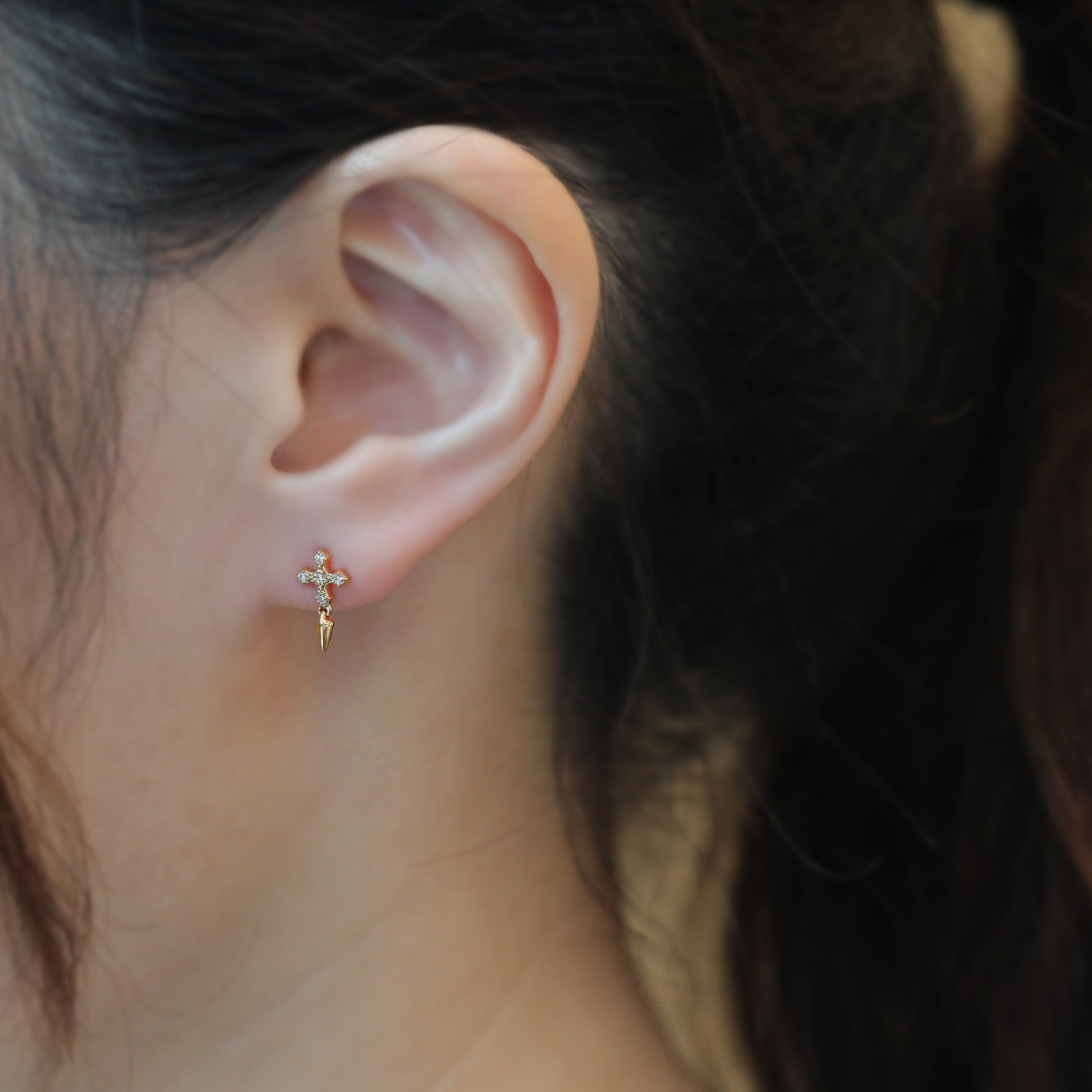 書寫詩篇 — 8分鑽石耳環