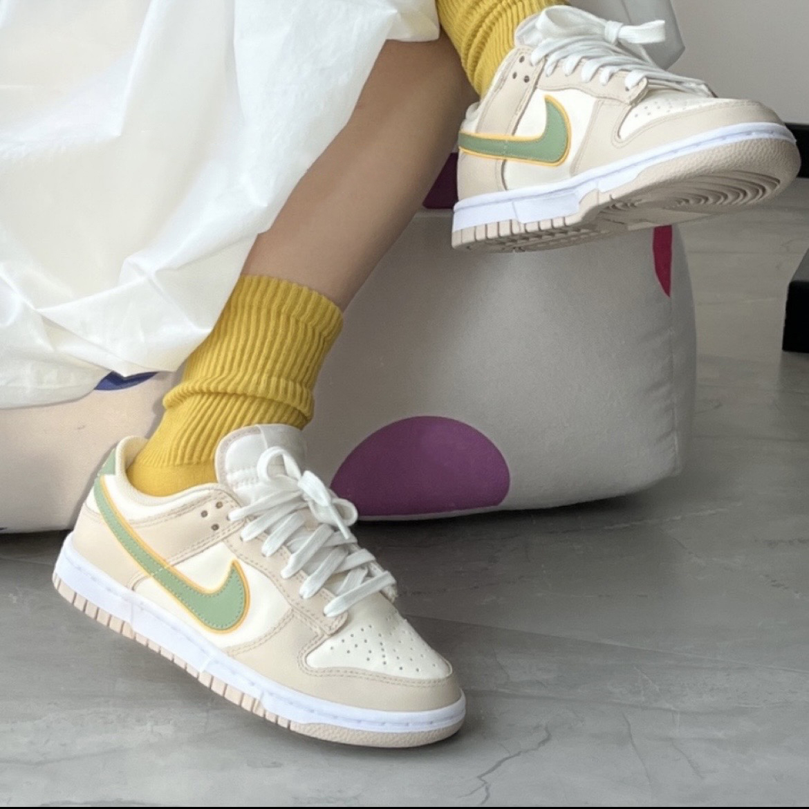 Nike Dunk Low 奶茶綠勾 雙色勾 綠褐 FQ6869-131