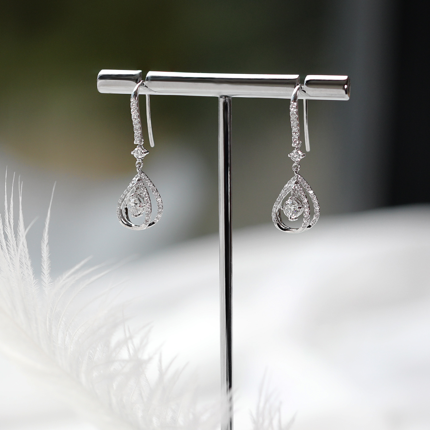 垂羽之音 — GIA60分鑽石耳環