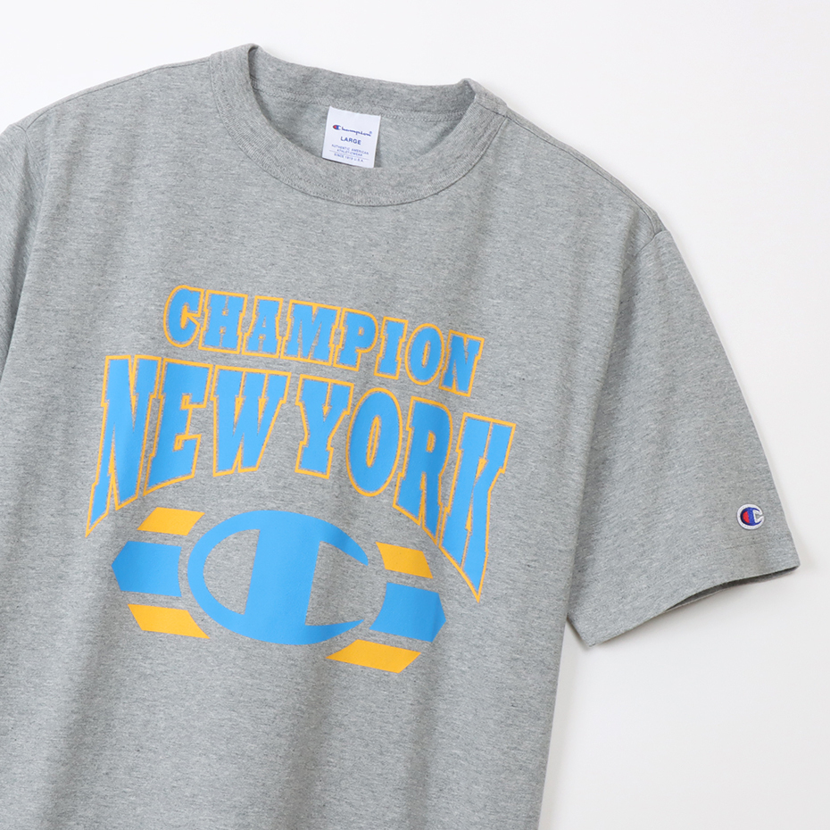 男款-BASIC百搭美式校園印花短袖TEE-灰色（C3-X347-070）