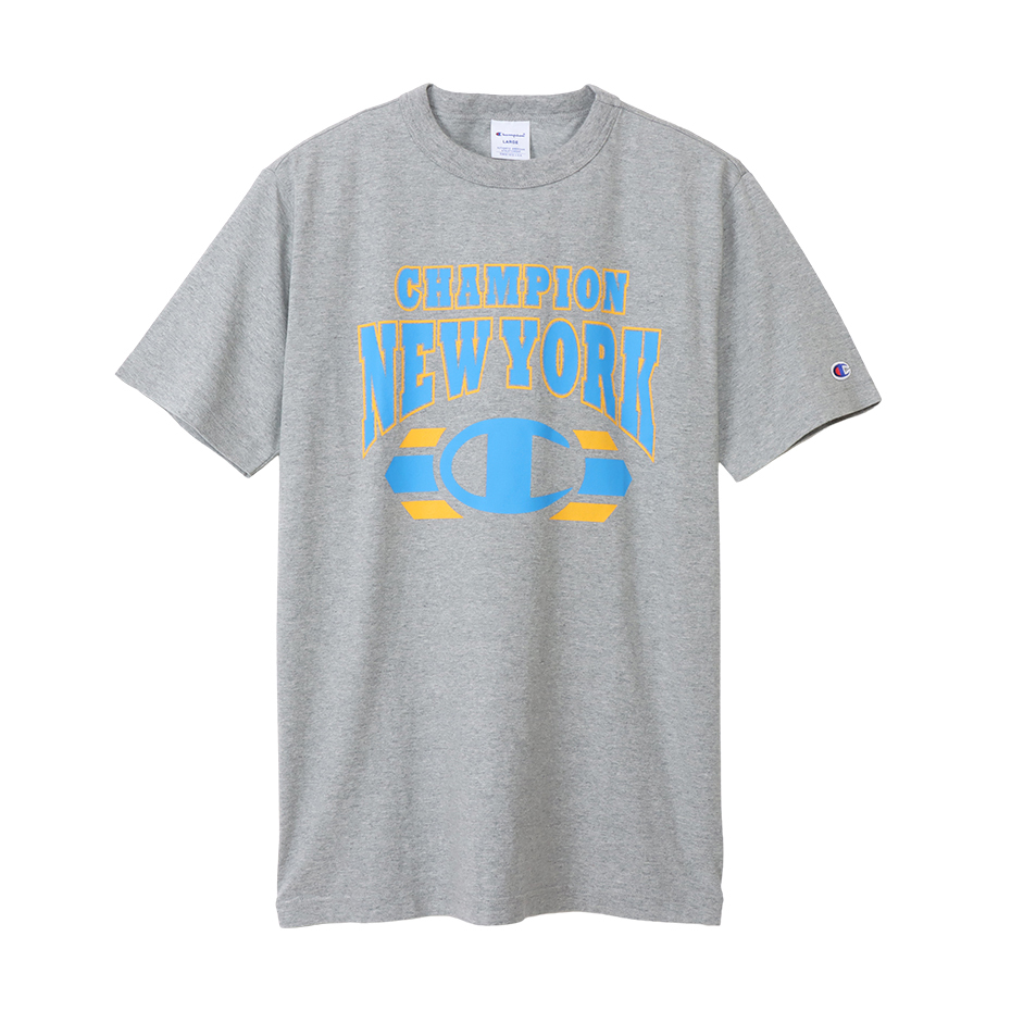 男款-BASIC百搭美式校園印花短袖TEE-灰色（C3-X347-070）