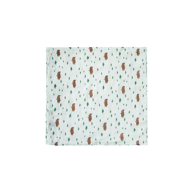 Organic B 有機棉方巾組-小熊森林家