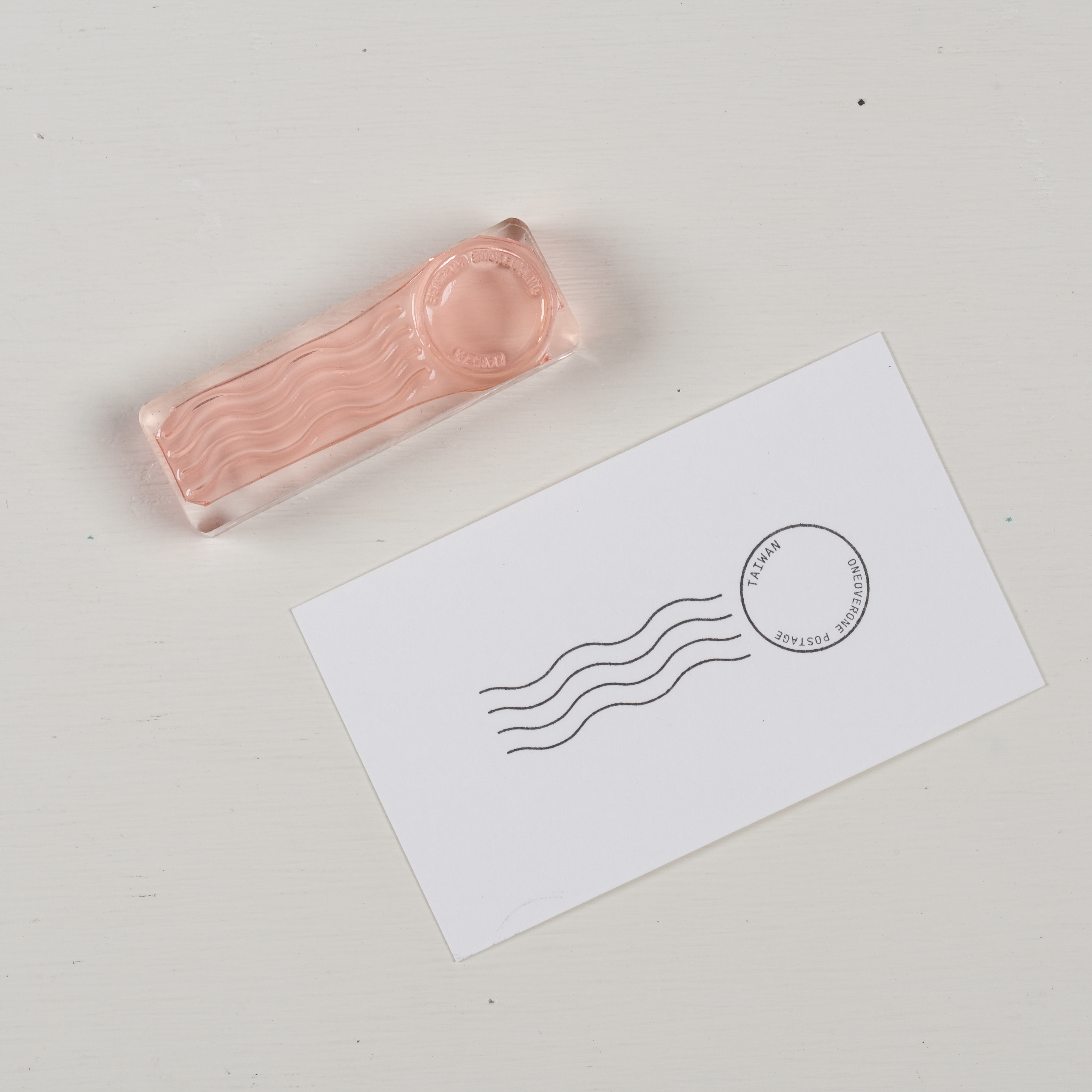 長形郵戳 膠版印章 ｜一分之一工作室 臺灣