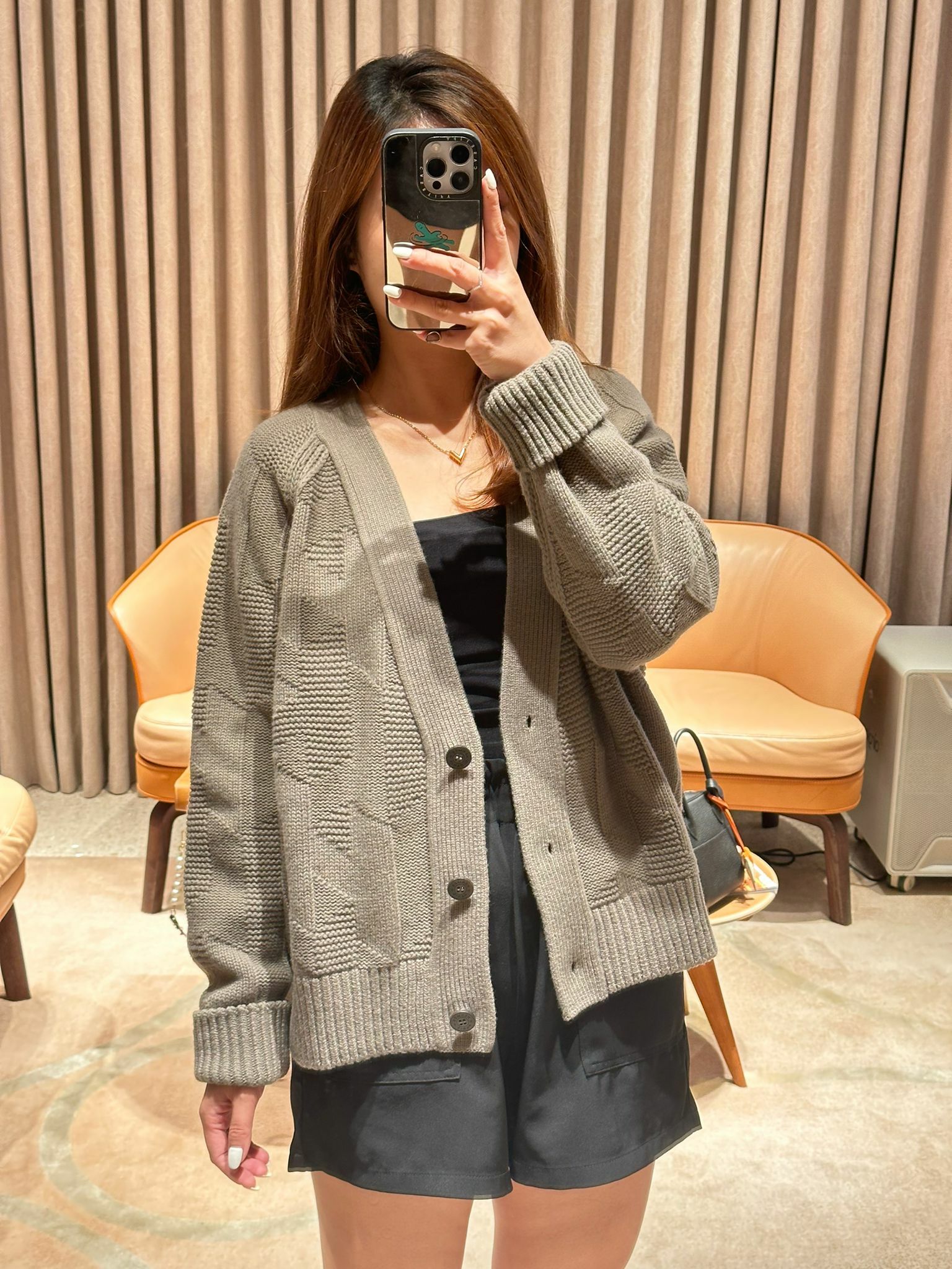Hermes H Long Sleeve Cardigan