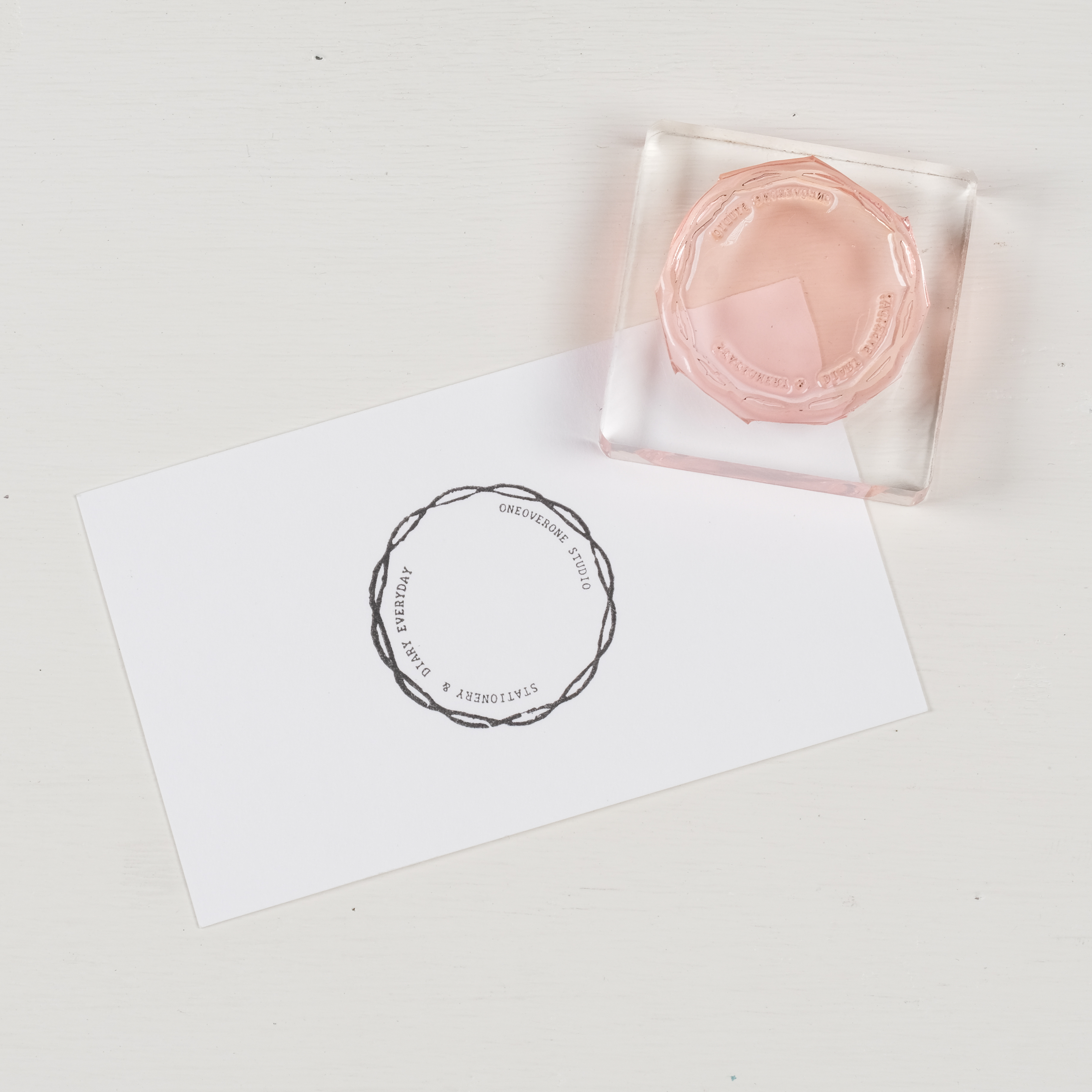 復古圓形郵戳 膠版印章 ｜一分之一工作室 臺灣