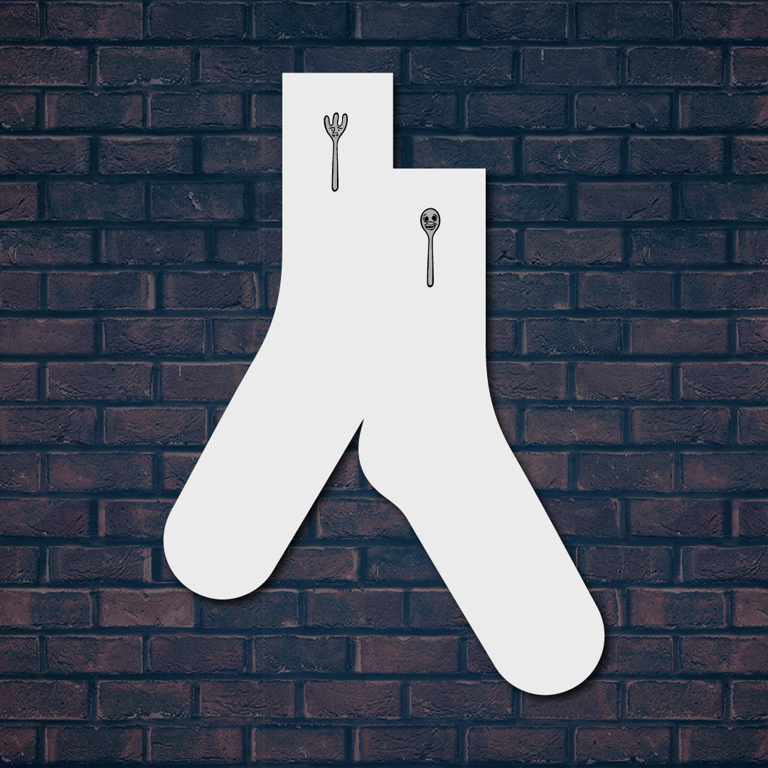 【滅火器 Fire EX.】《微笑叉匙》電繡襪