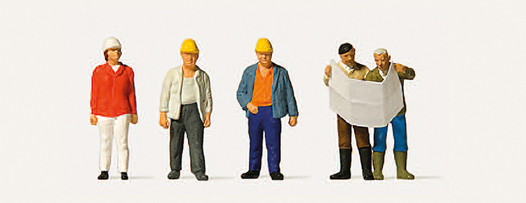 Preiser迷你小人 0212572建設工人