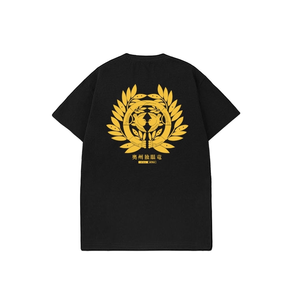 XCTRL伊達家紋短T-黑