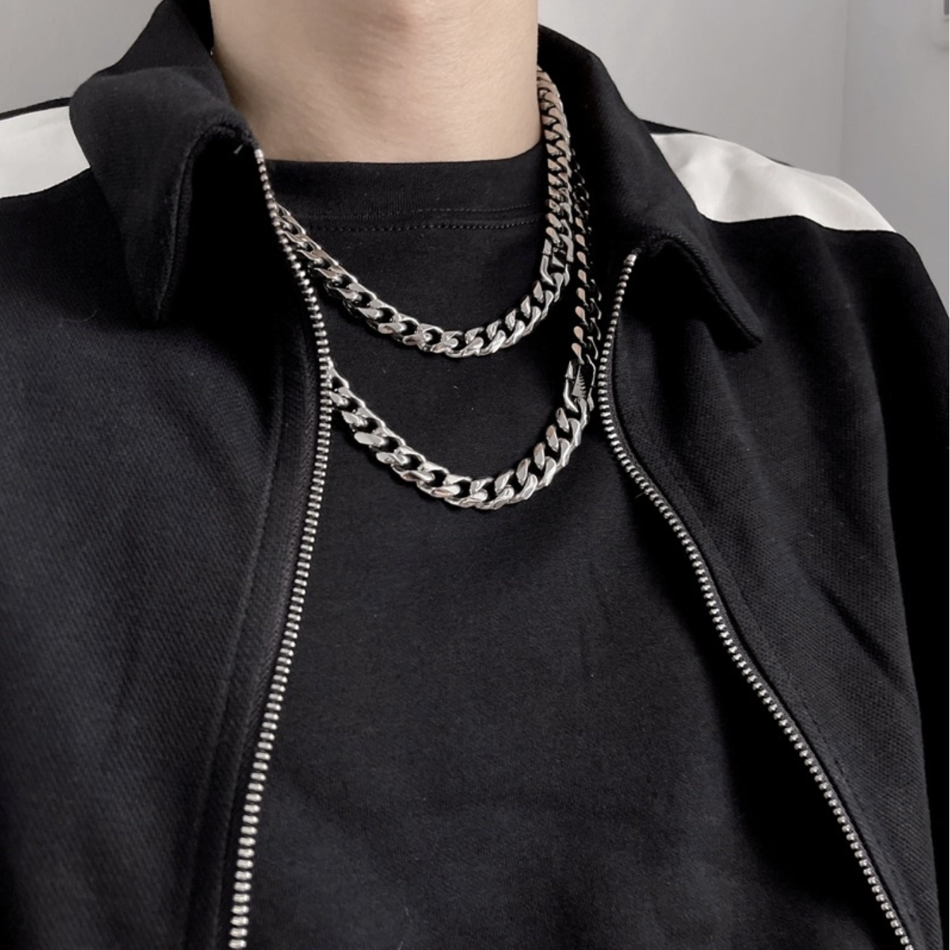 JINACC 安全扣古巴項鍊 項鍊 古巴練 韓國 飾品 搭配