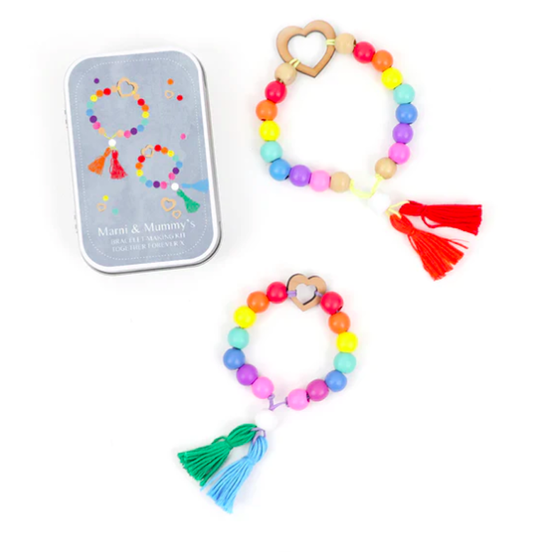 「你和我」手環 - 迷你鐵盒 | DIY木質串珠手環系列