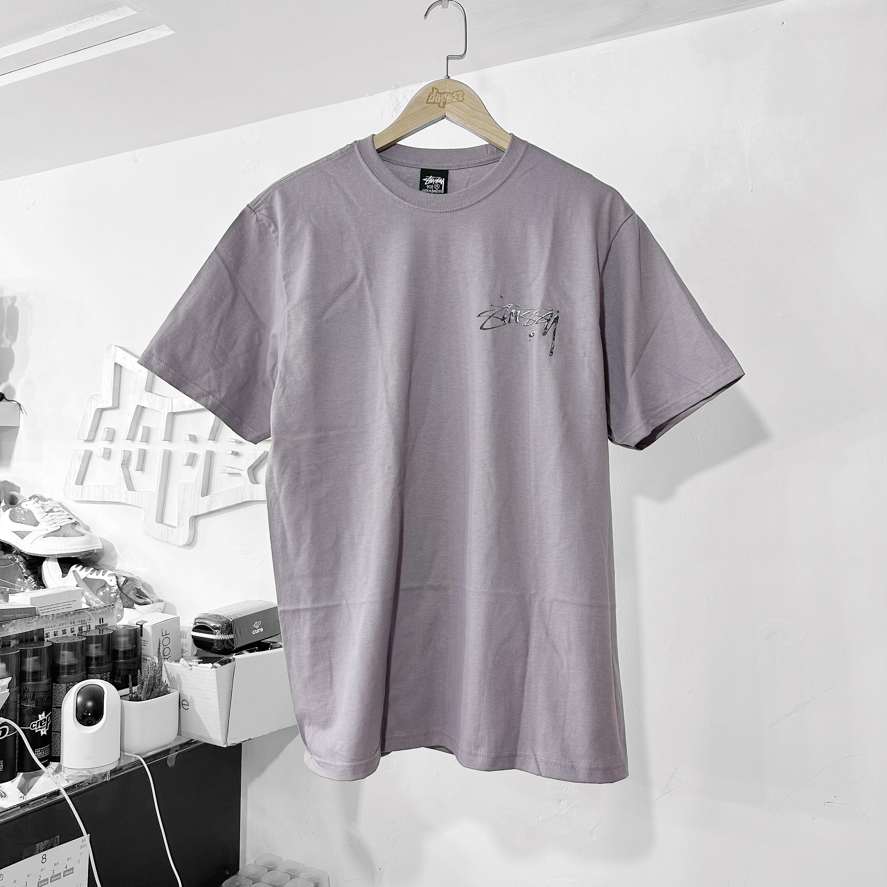 STUSSY SS23 MERCURY TEE Mauve 紫灰色