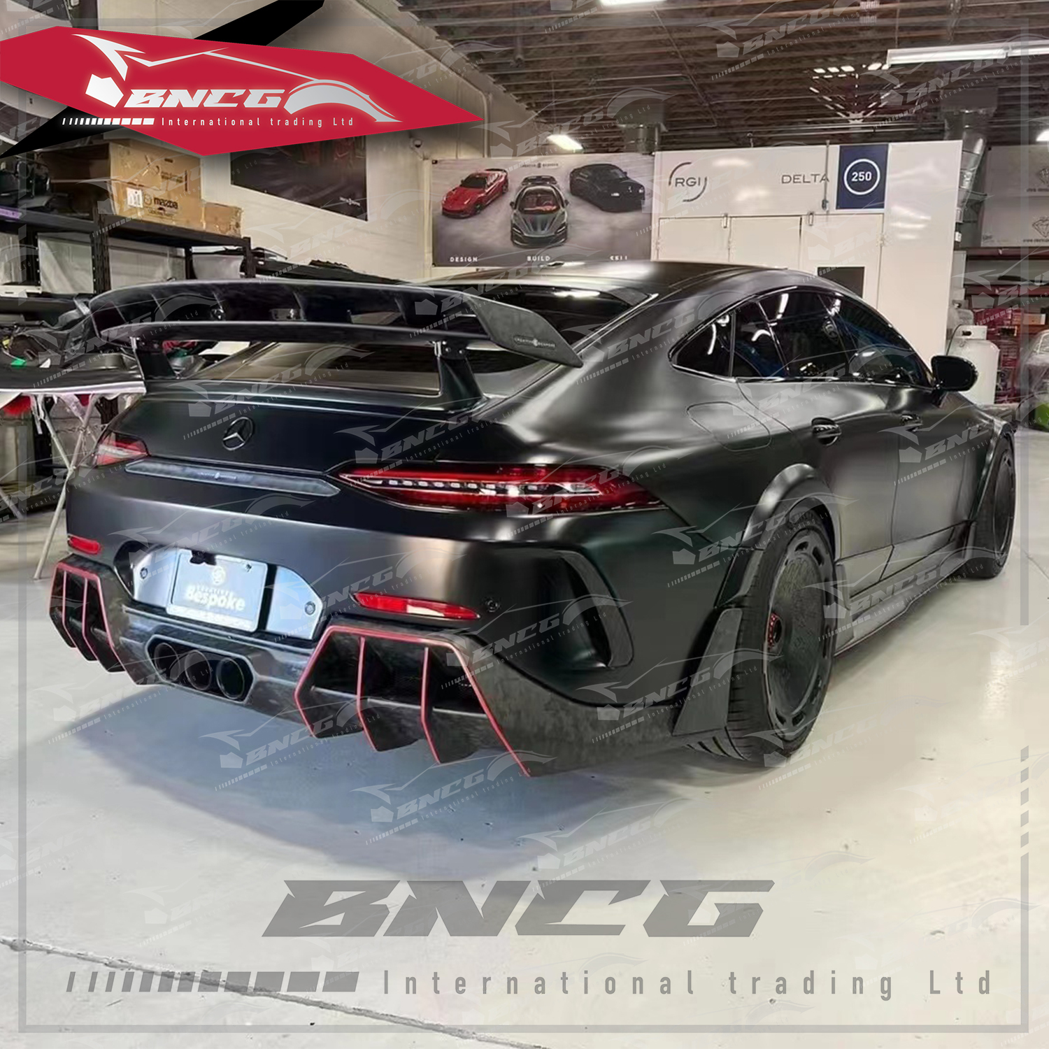 賓士 Benz AMG X290 GT50 GT53 GT63 改裝 碳纖維 SCL款 大包 前後保桿 前後導流 側裙 門板 輪眉 尾管 尾翼 頂翼 引擎蓋