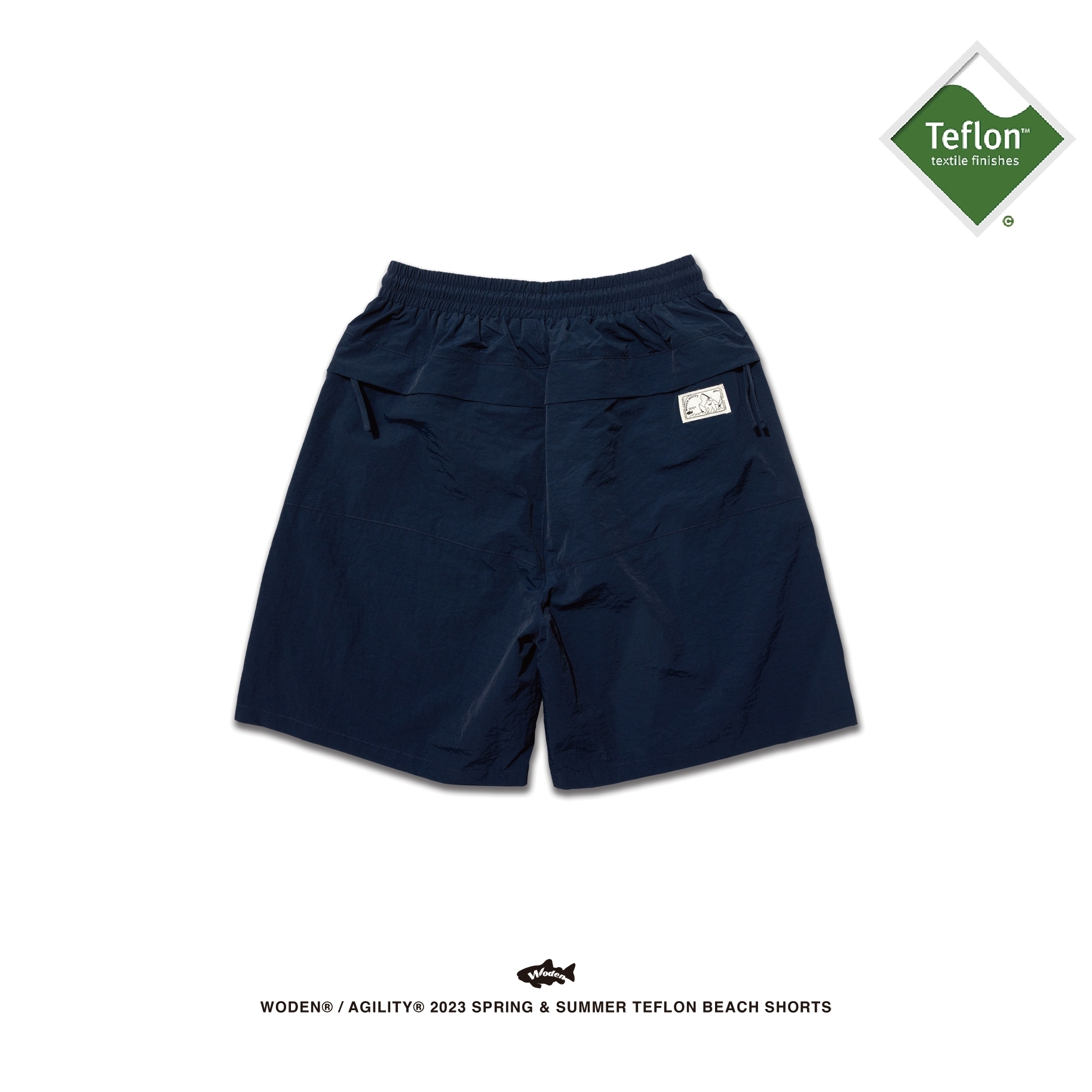 WODEN 23SS 073 WDxJKS Teflon Beanch Shorts 藍