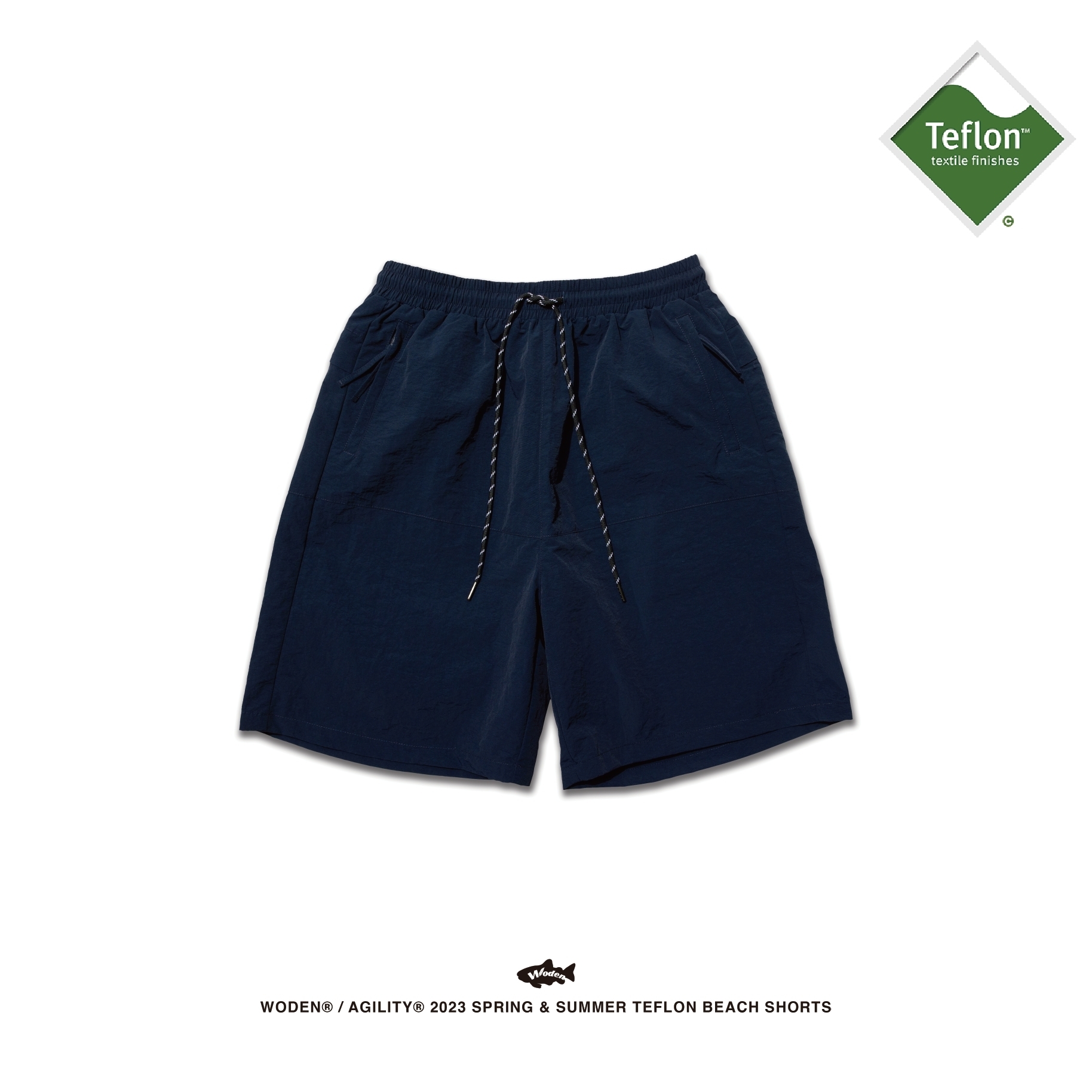 WODEN 23SS 073 WDxJKS Teflon Beanch Shorts 藍