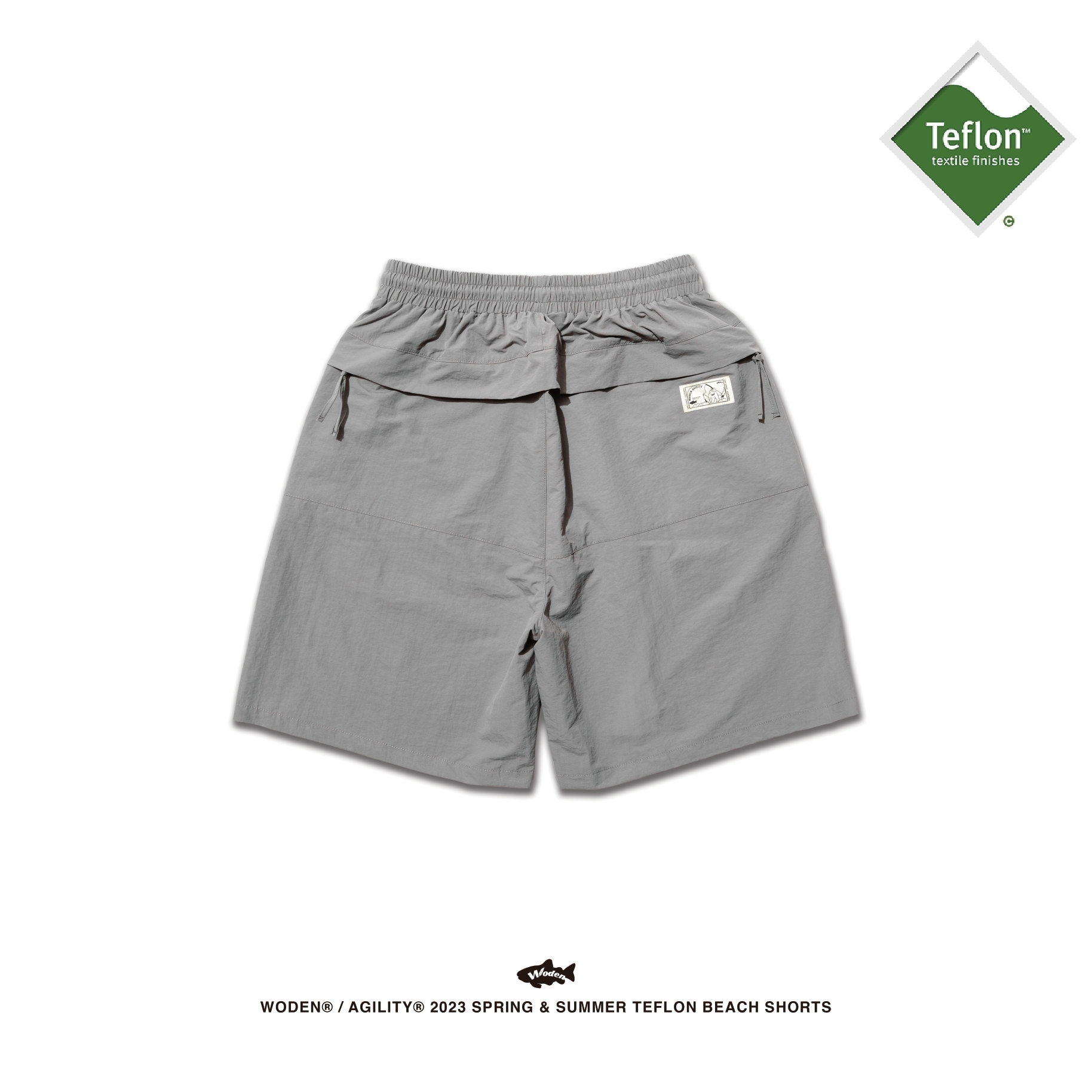WODEN 23SS 073 WDxJKS Teflon Beanch Shorts 灰