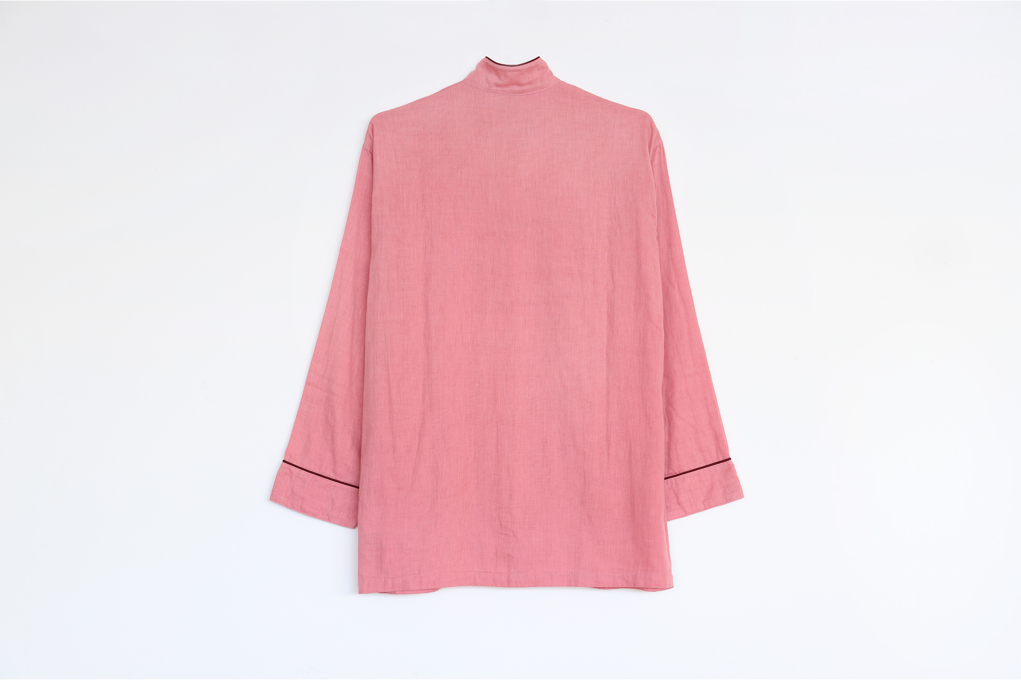 2 Layered Gauze Pajamas Set Coral Pink (Kyo Wazarashi Mensya) | Daitou Shingu