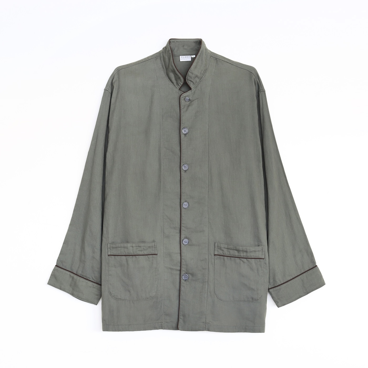 2 Layered Gauze Pajamas Set Charcoal Grey (Kyo Wazarashi Mensya) | Daitou Shingu