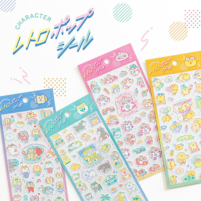 Mind Wave Sticker－Character Retro Pop Series (Japanese Stationery Brand)