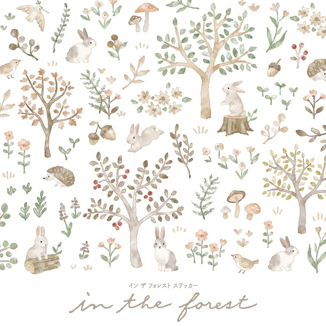 Mind Wave Sticker－In the Forest Series (Japanese Stationery Brand)