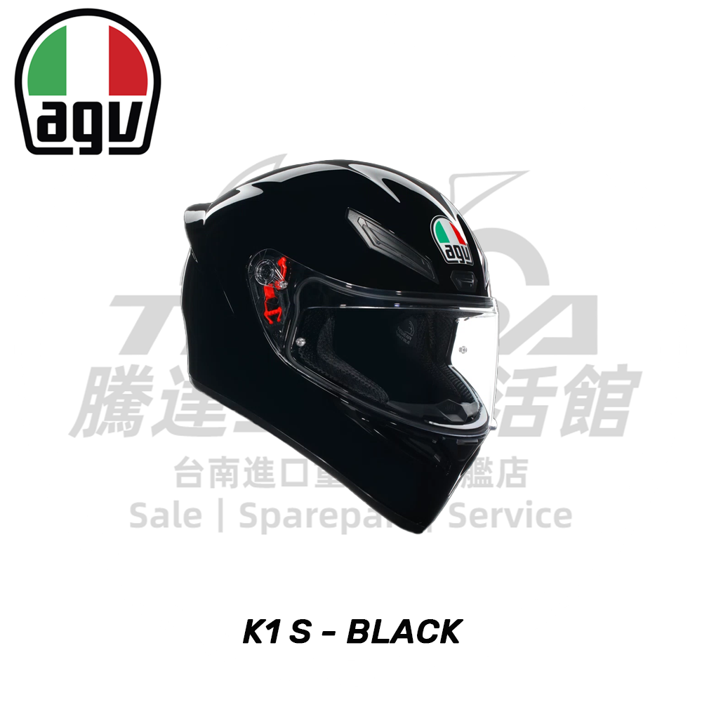 AGV K1 S 亮黑 全罩式安全帽