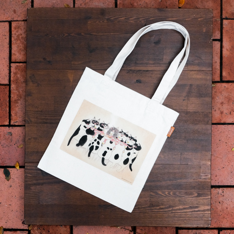 補補貓‧大衛煮愛｜大提袋｜貓咪大叔乾杯