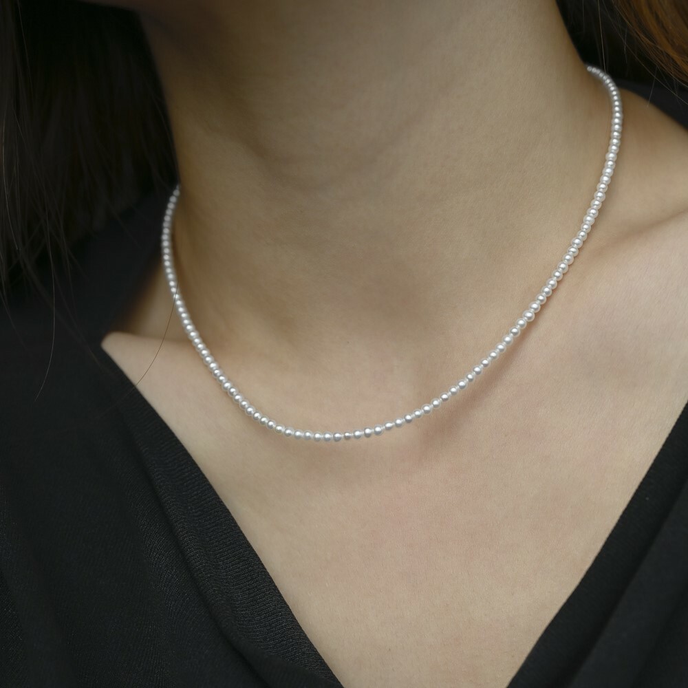 2.5-3mm Freshwater Pearl Necklace Chain