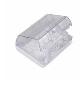 豐葉牌 IP55二位帶鎖扣防水盒(透明防水膠冚)(5個/盒)