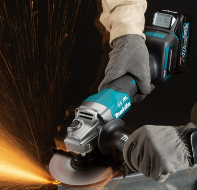 "MAKITA"牧田牌 充電式安全制角向磨光機 (無碳刷)(鋰40V)(淨機)